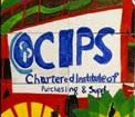 Painting created in corporate painting workshop featuring CIPS logo.