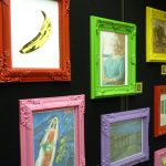Framed art challenges in painting teambuilding activity