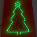 Christmas tree design neon sign made in corporate neon sign making workshop.